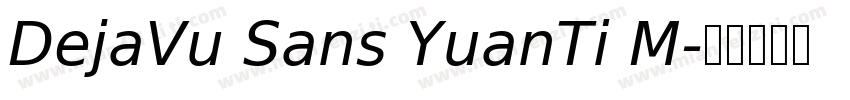 DejaVu Sans YuanTi M字体转换